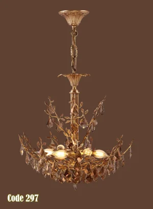 Basket chandelier